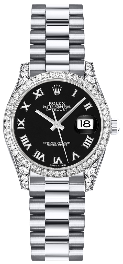 179159 Rolex Lady Datejust Black Dial Watch