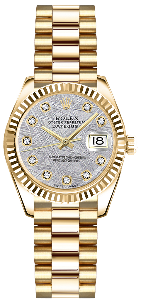 179178 Rolex Lady-Datejust Meteorite Dial Watch