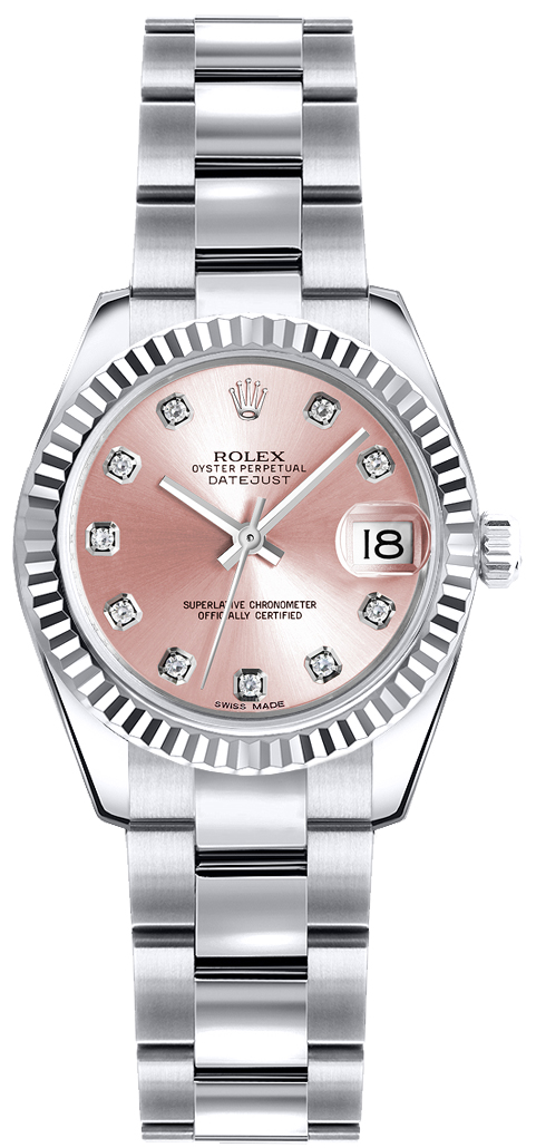 179179 Rolex Lady-Datejust Pink Diamond Dial White Gold display picture 3
