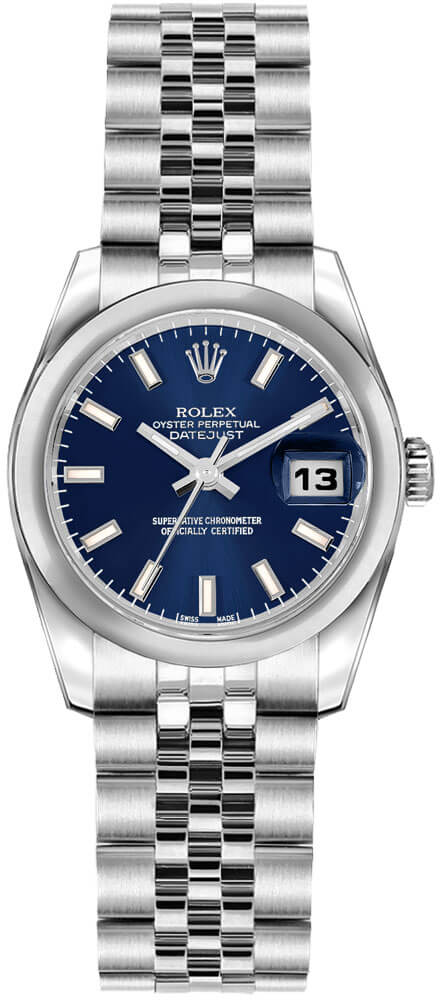 ROLEX ロレックス　デイトジャスト レディース179160 ブルー 179160 Rolex Lady-Datejust Blue Index Dial