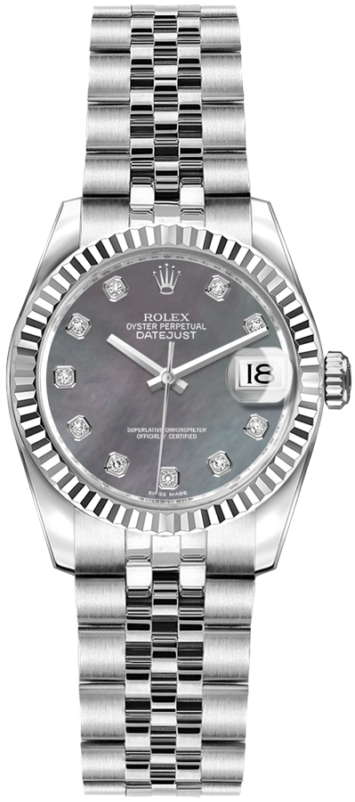 【ROLEX】ロレックスパーツ 179174 179174 Rolex Datejust Dark Mother of Pearl Diamond Dial