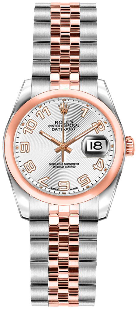 179161 Rolex Lady-Datejust White Arabic Dial