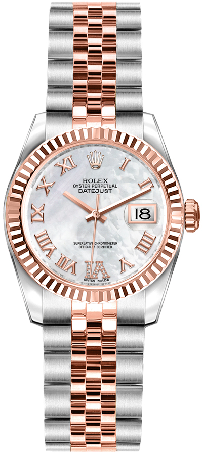 179171 Rolex Lady-Datejust Roman White Mother of Pearl Dial