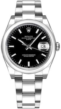 Rolex Oyster Perpetual Date 34 Black Dial Watch 115200