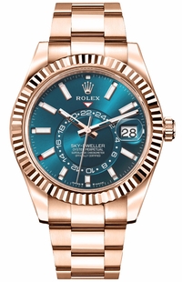 Rolex Sky-Dweller 18k Everose Gold Men's Watch 336935-0001