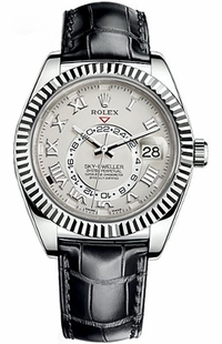 Rolex Sky-Dweller 18k White Gold Men's Watch 326139-0004