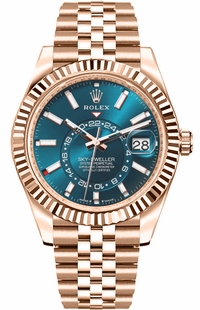 Rolex Sky-Dweller 42mm 18k Everose Gold Men's Watch 336935-0005
