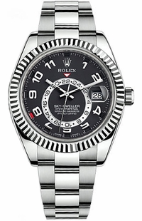 Rolex Sky-Dweller 42mm Black Dial Oyster Bracelet Men's Watch 326939-0002