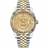Rolex Sky-Dweller 42mm Champagne Dial Men's Watch 326933-0004