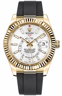 Rolex Sky-Dweller 42mm White Dial Men's Watch 326238-0006