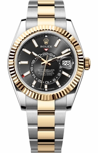 Rolex Sky-Dweller Bright Black Dial 42mm Men's Watch 336933-0003