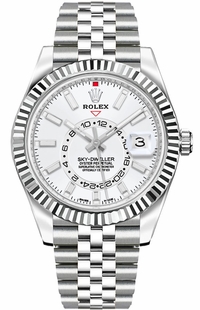 Rolex Sky-Dweller White Dial Jubilee Men's Watch M326934-0002