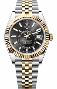 Rolex Sky-Dweller Yellow Gold & steel Jubilee Bracelet Men's Watch 336933-0004
