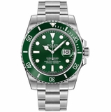 Rolex Submariner Date Green Dial Oystersteel Men's Watch 116610LV-0002