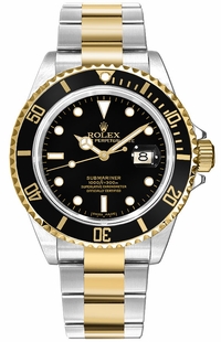 Rolex Submariner Date Yellow Gold & Stainless Steel Men's Watch 16613LN