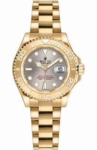 Rolex Yacht-Master 29 Women's Gold Watch 169628