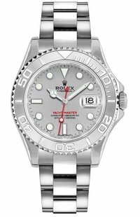 Rolex Yacht-Master 35 Platinum Bezel Women's Watch 168622