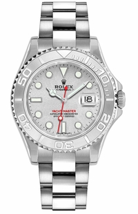 Rolex Yacht-Master 35 Platinum Bezel Women's Watch 168622