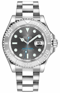 Rolex Yacht-Master 37 Rhodium Grey Dial Unisex Watch 268622-0002