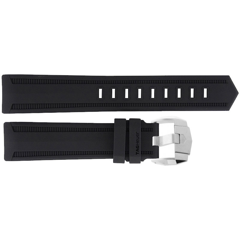 FT8019 TAG Heuer Black Rubber Replacement Strap