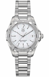 Tag Heuer Aquaracer 300M White Pearl Ladies Watch WAY1312.BA0915