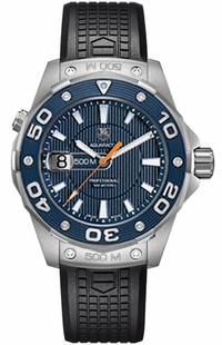 Tag Heuer Aquaracer 500M Blue Dial Men's Diver Watch WAJ1112.FT6015