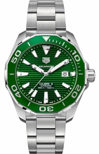 Tag Heuer Aquaracer Automatic 43mm Green Dial Men's Watch WAY201S.BA0927