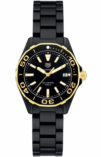 Tag Heuer Aquaracer Black & Gold Women's Watch WAY1321.BH0743