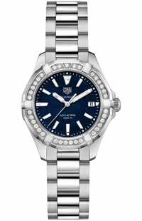 Tag Heuer Aquaracer Blue Pearl & Diamond Steel Ladies Watch WAY131N.BA0748