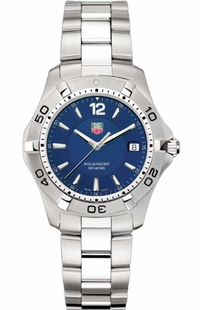 Tag Heuer Aquaracer Blue Steel Watch WAF1113.BA0801