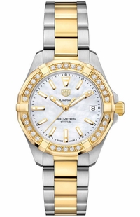 Tag Heuer Aquaracer Diamond and Gold Women's Luxury Watch WBD1321.BB0320
