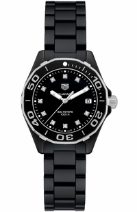 Tag Heuer Aquaracer Diamond Black Dial Ladies Luxury Watch WAY1397.BH0743