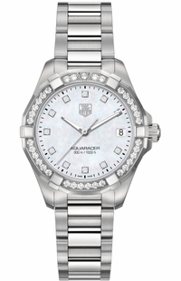 Tag Heuer Aquaracer Diamond Stainless Women's Luxury Watch WAY1314.BA0915