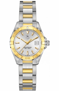 Tag Heuer Aquaracer Gold & Steel Ladies Luxury Watch WAY1455.BD0922