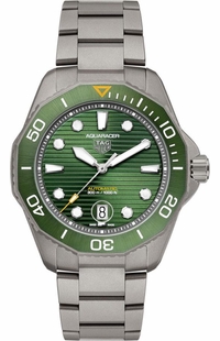 Tag Heuer Aquaracer Green Dial Titanium Men's Watch WBP208B.BF0631