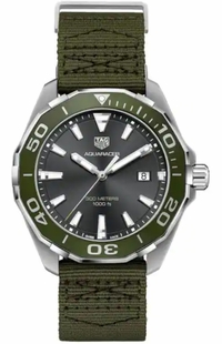 Tag Heuer Aquaracer Quartz Grey Dial Men's Watch WAY101L.FC8222