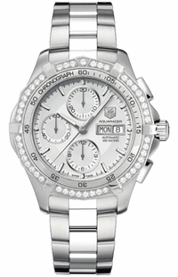 Tag Heuer Aquaracer Silver Dial Chronograph CAF2015.BA0815