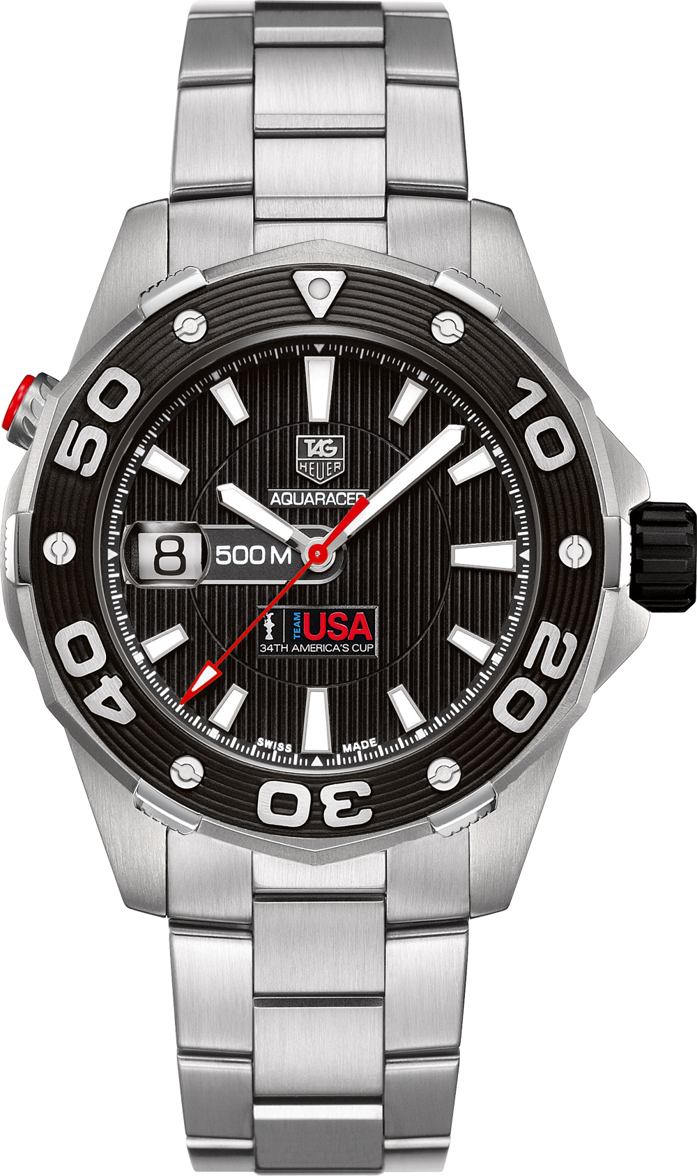 TAG HEUER ジャンク品 WAJ2118.BA0870 TAG Heuer Aquaracer Cal.5 500M Team USA Mens