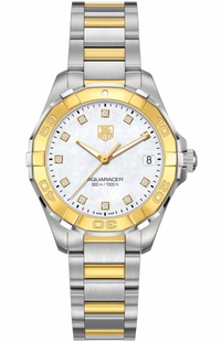 Tag Heuer Aquaracer White Pearl Ladies Watch WAY1351.BD0917