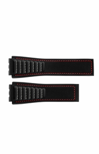 Tag Heuer Carrera 22mm Black Rubber & Leather Strap FT6101