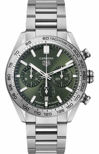 Tag Heuer Carrera Automatic Chronograph Green Dial Men's Watch CBN2A10.BA0643