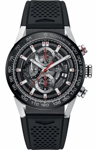 Tag Heuer Carrera Black Dial Automatic Chronograph Men's Watch CAR201V.FT6046