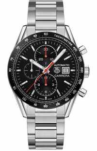 Tag Heuer Carrera Black Dial Men's Watch CV201AM.BA0723