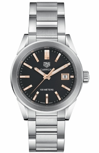 Tag Heuer Carrera Black Dial Stainless Ladies Watch WBG1311.BA0758