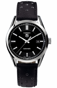 Tag Heuer Carrera Black Dial Steel Men's Watch WV211B.FC6182