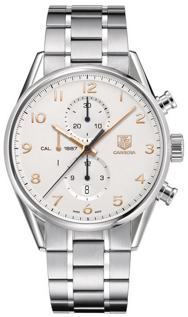 TAG Heuer Carrera Calibre 1887 Silver Chronograph Mens Automatic