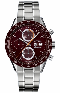 Tag Heuer Carrera Chronograph Brown Dial Men's Watch CV2013.BA0794