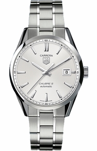 Tag Heuer Carrera Guilloche Silver Dial Men's Watch WAR211B.BA0787