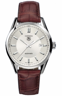 Tag Heuer Carrera Silver Dial 39mm Men's Watch WV211A.FC6181