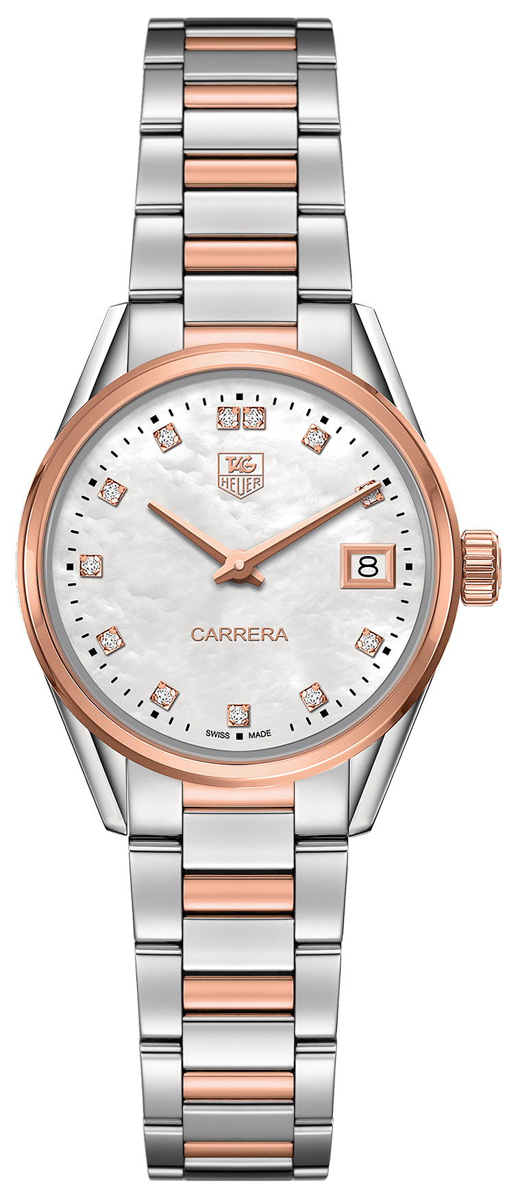 WAR1352.BD0774 Tag Heuer Carrera Womens Luxury Quartz Movement Watch
